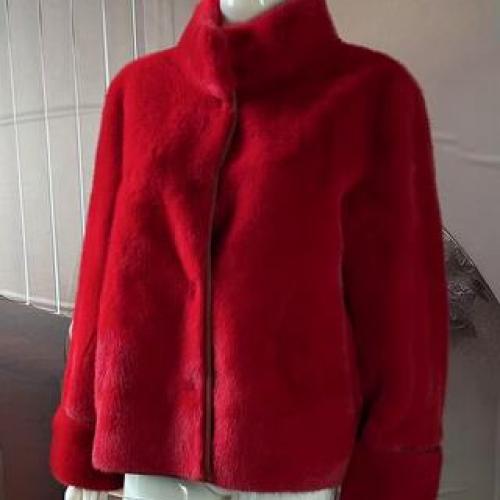 FAUX MINK FUR JACKET