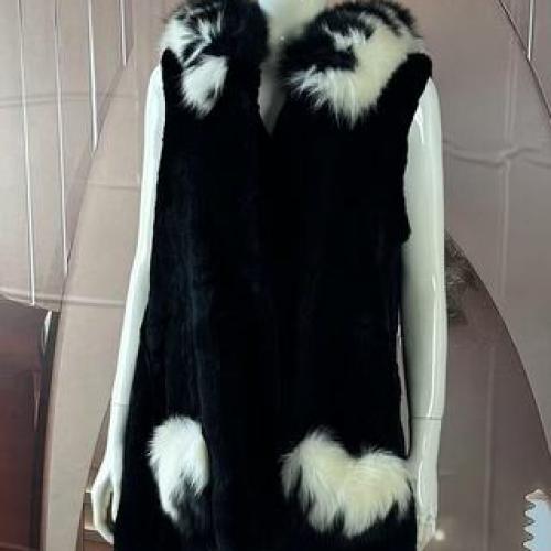 FAUX RABBIT FUR COAT