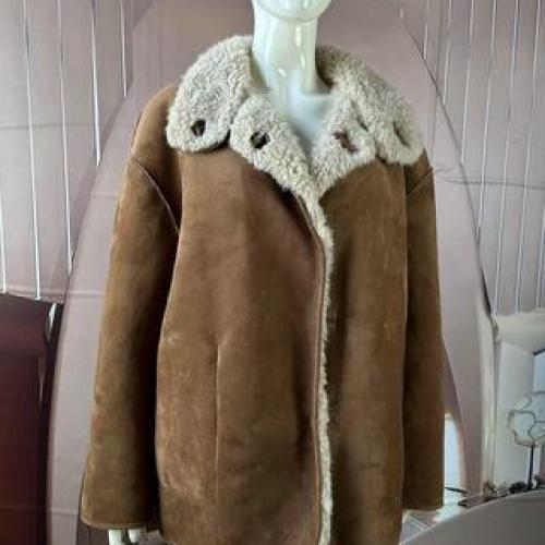  SHEARLING BONDED WITH  SUEDE COAT