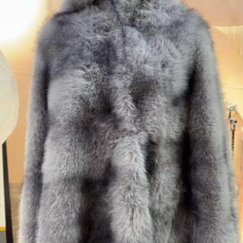  FAUX FOX FUR FABRIC WITH PRINTED