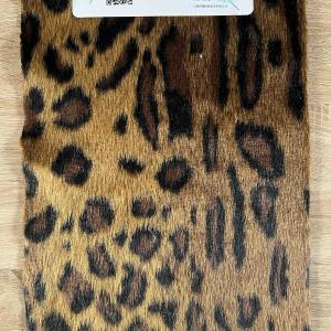 Faux Horsehair Fur with Leopard pattern