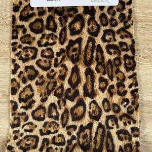 Faux Horsehair Fur with Leopard pattern