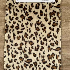 Faux Horsehair Fur with Leopard pattern