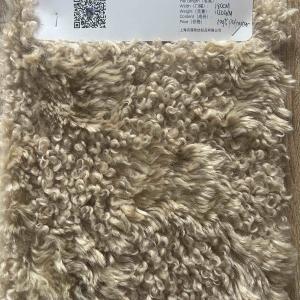 Faux Curly Lamb Fur With Pattern