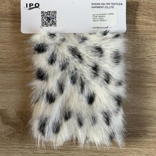 Pale Snow Leopard Faux Fur