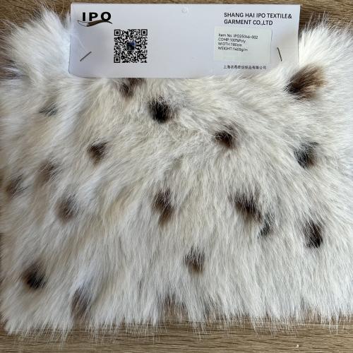 Pale Snow Leopard Faux Fur