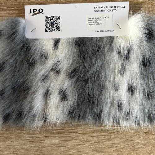 Pale Snow Leopard Faux Fur