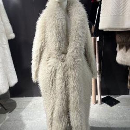 Curly Lamb Fur Coat