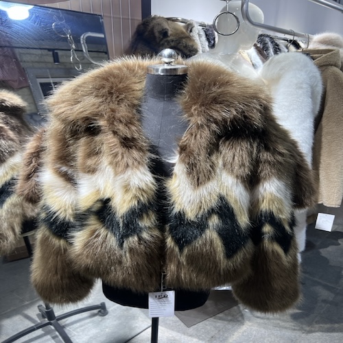 Fair Isle Faux Fur Jacket