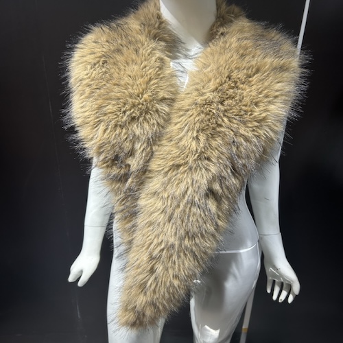 Faux Raccoon Fur Stole