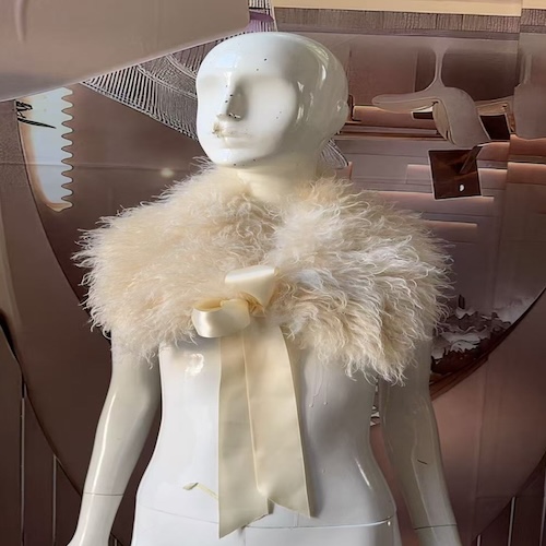 Curly Lamb Fur Stole