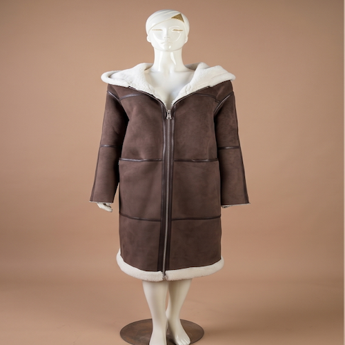 PU BONDED WITH SHEARLING COAT